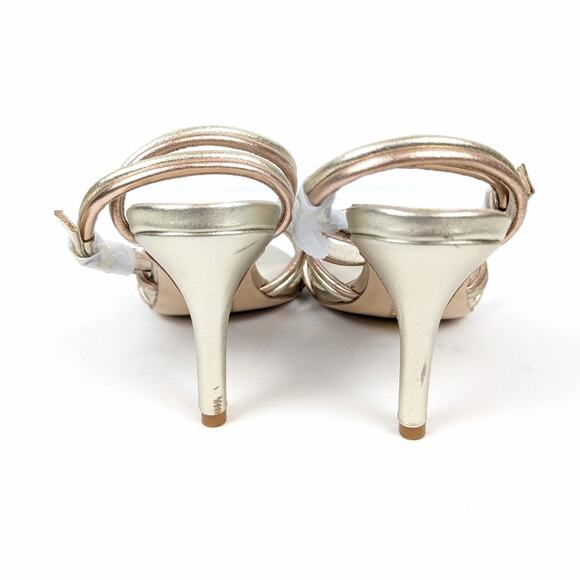 Koko + Palenki Multi Metallic Double Strap Odin Heels Size 7 - Picture 6 of 9